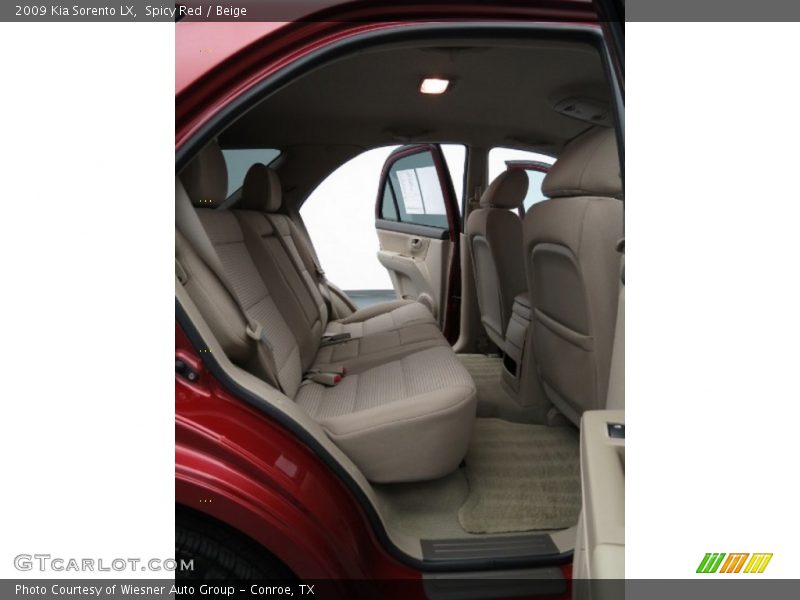 Spicy Red / Beige 2009 Kia Sorento LX