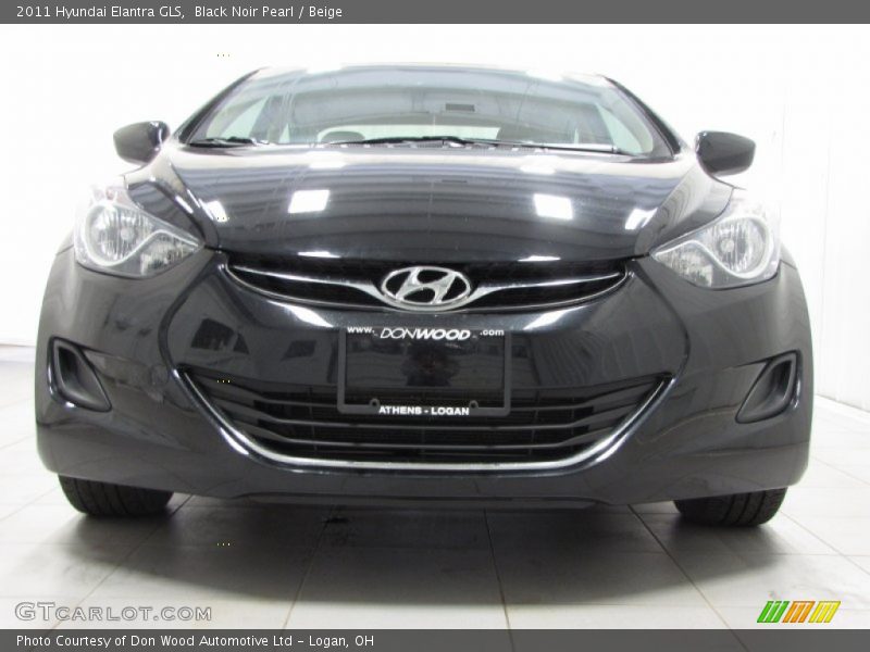 Black Noir Pearl / Beige 2011 Hyundai Elantra GLS