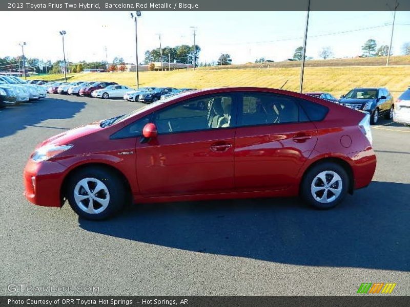 Barcelona Red Metallic / Bisque 2013 Toyota Prius Two Hybrid