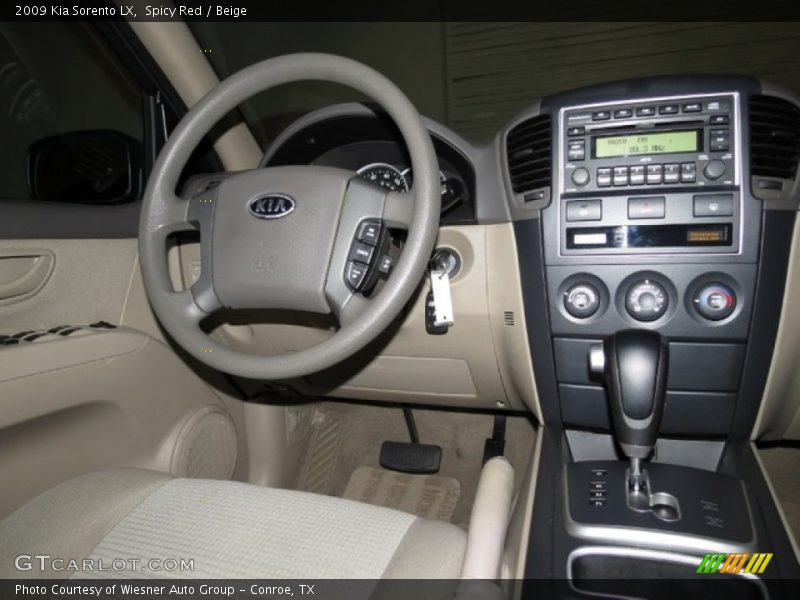 Spicy Red / Beige 2009 Kia Sorento LX