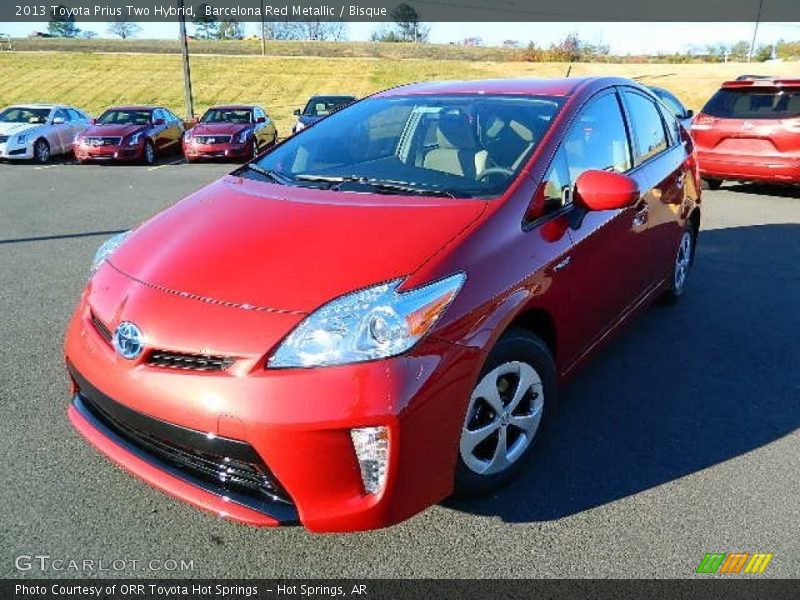 Barcelona Red Metallic / Bisque 2013 Toyota Prius Two Hybrid
