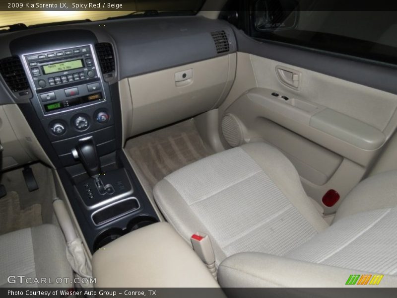 Spicy Red / Beige 2009 Kia Sorento LX