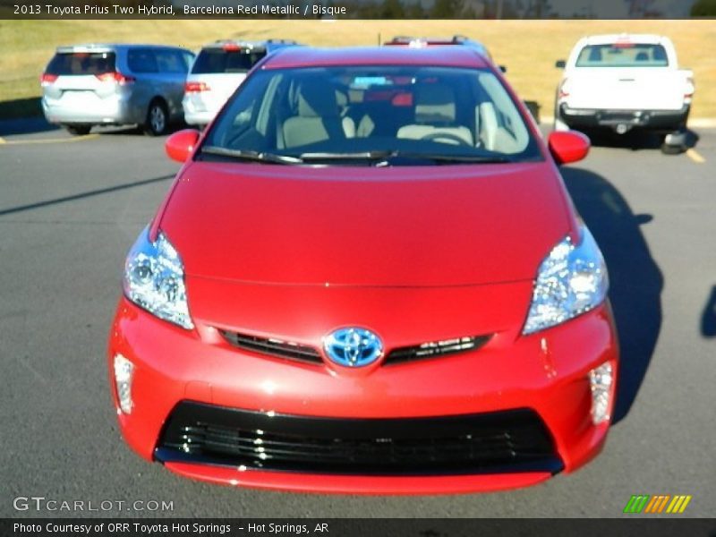 Barcelona Red Metallic / Bisque 2013 Toyota Prius Two Hybrid