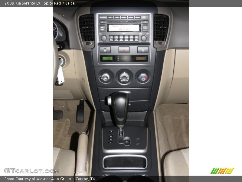 Spicy Red / Beige 2009 Kia Sorento LX