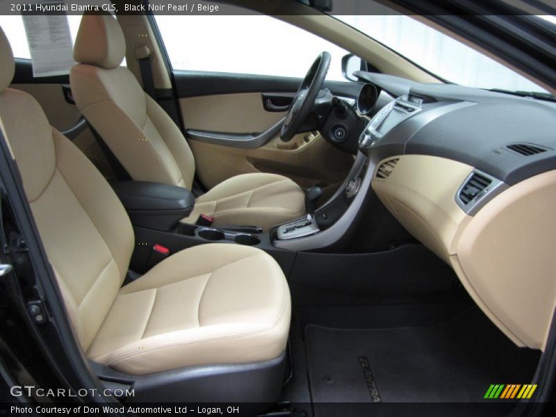 Black Noir Pearl / Beige 2011 Hyundai Elantra GLS