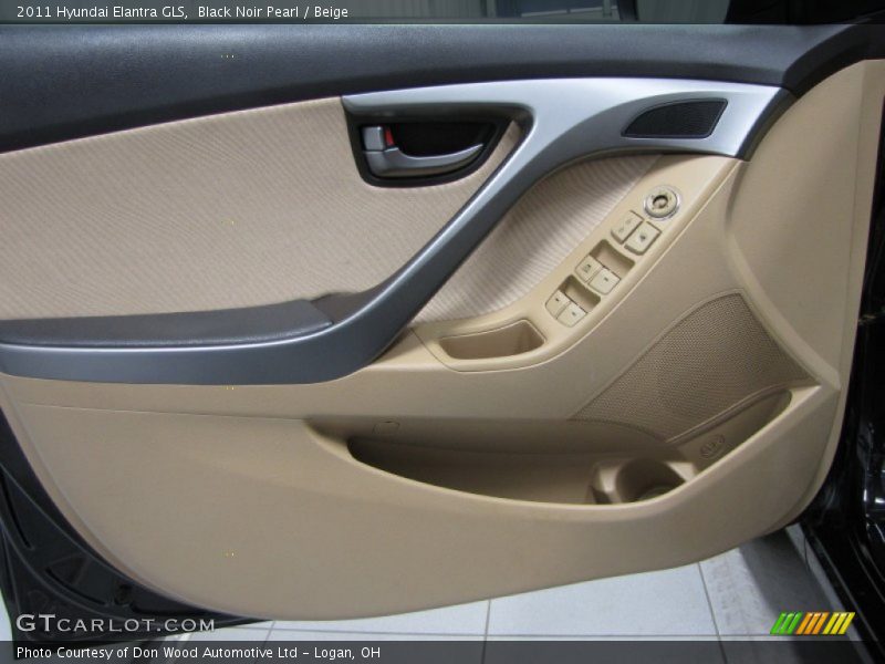 Black Noir Pearl / Beige 2011 Hyundai Elantra GLS