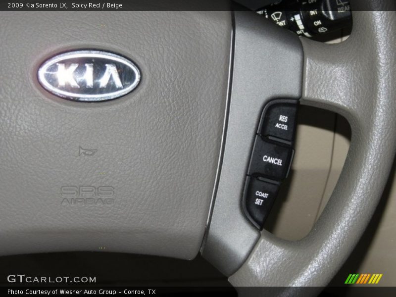 Spicy Red / Beige 2009 Kia Sorento LX