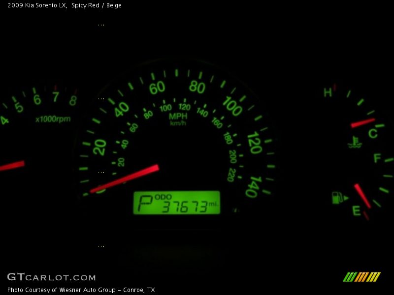 Spicy Red / Beige 2009 Kia Sorento LX