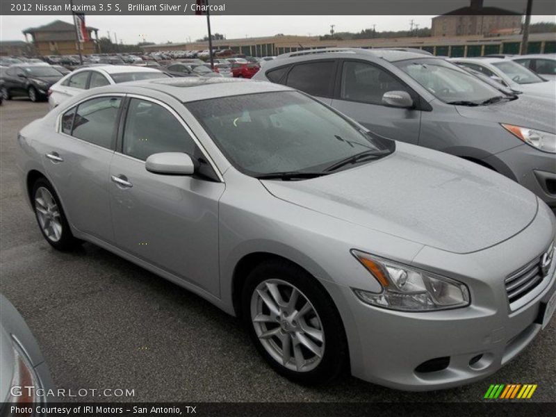 Brilliant Silver / Charcoal 2012 Nissan Maxima 3.5 S