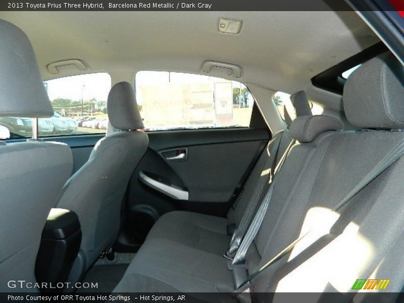 Barcelona Red Metallic / Dark Gray 2013 Toyota Prius Three Hybrid