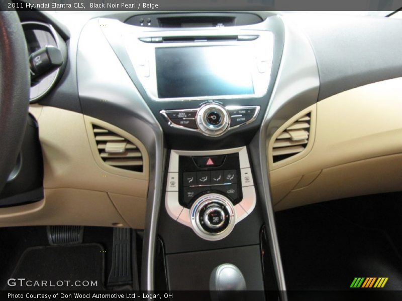 Black Noir Pearl / Beige 2011 Hyundai Elantra GLS
