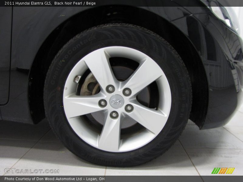 Black Noir Pearl / Beige 2011 Hyundai Elantra GLS