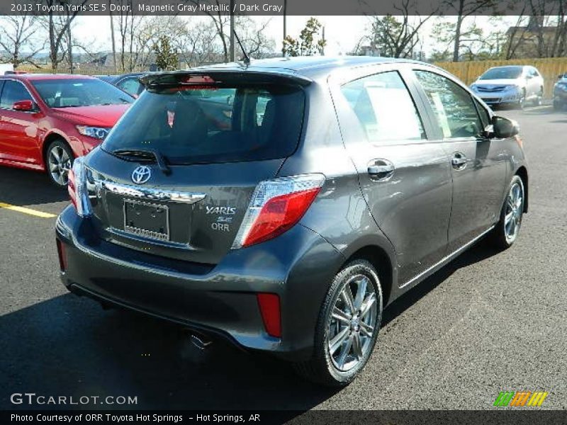 Magnetic Gray Metallic / Dark Gray 2013 Toyota Yaris SE 5 Door