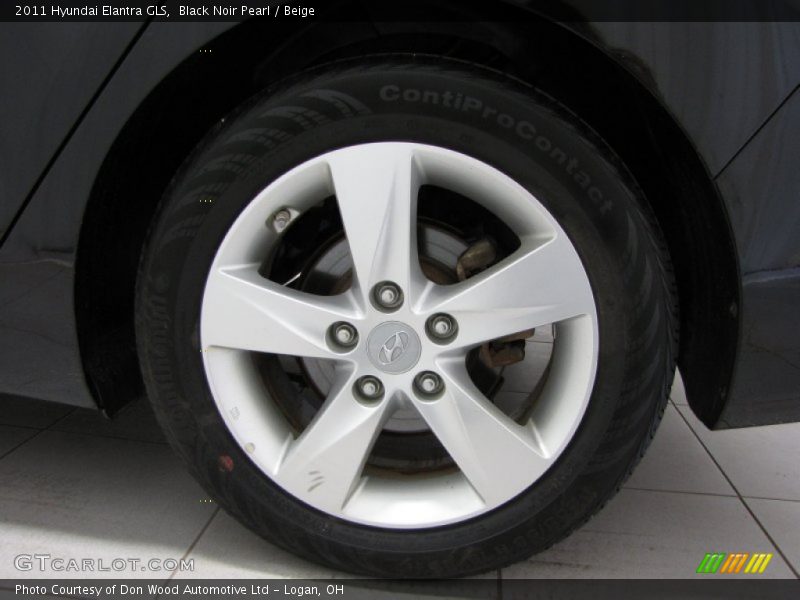 Black Noir Pearl / Beige 2011 Hyundai Elantra GLS
