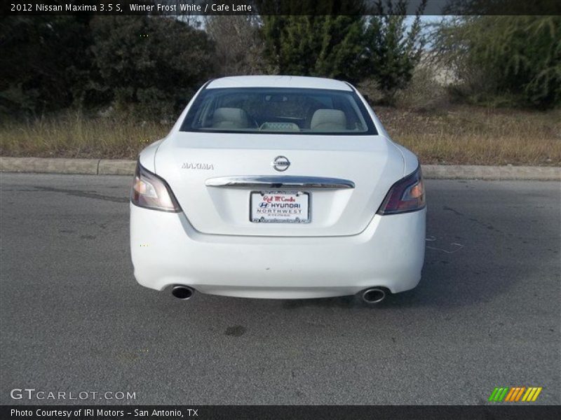 Winter Frost White / Cafe Latte 2012 Nissan Maxima 3.5 S