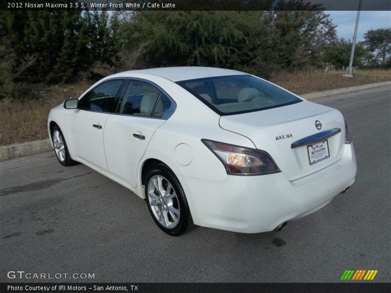Winter Frost White / Cafe Latte 2012 Nissan Maxima 3.5 S