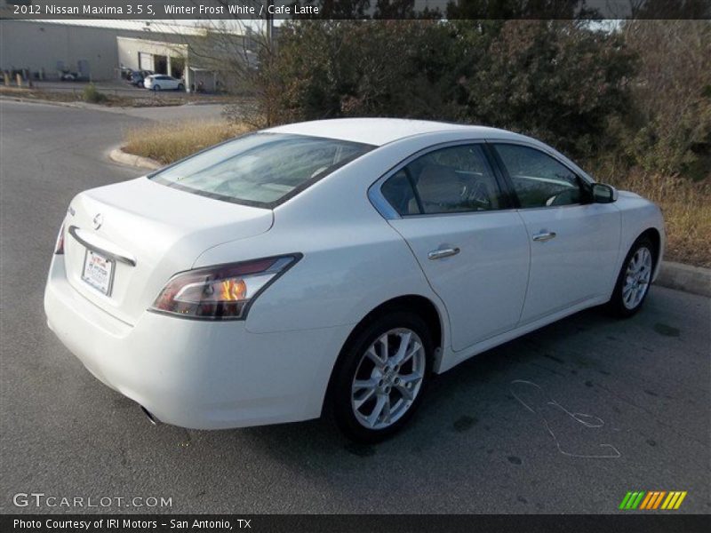 Winter Frost White / Cafe Latte 2012 Nissan Maxima 3.5 S