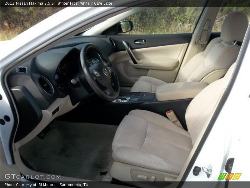 Winter Frost White / Cafe Latte 2012 Nissan Maxima 3.5 S