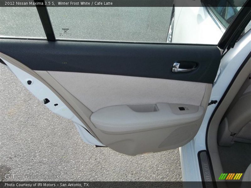 Winter Frost White / Cafe Latte 2012 Nissan Maxima 3.5 S