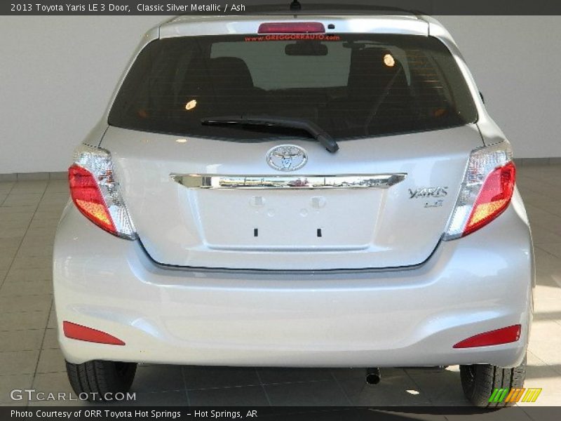 Classic Silver Metallic / Ash 2013 Toyota Yaris LE 3 Door