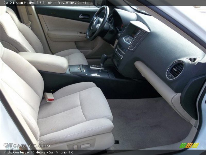 Winter Frost White / Cafe Latte 2012 Nissan Maxima 3.5 S