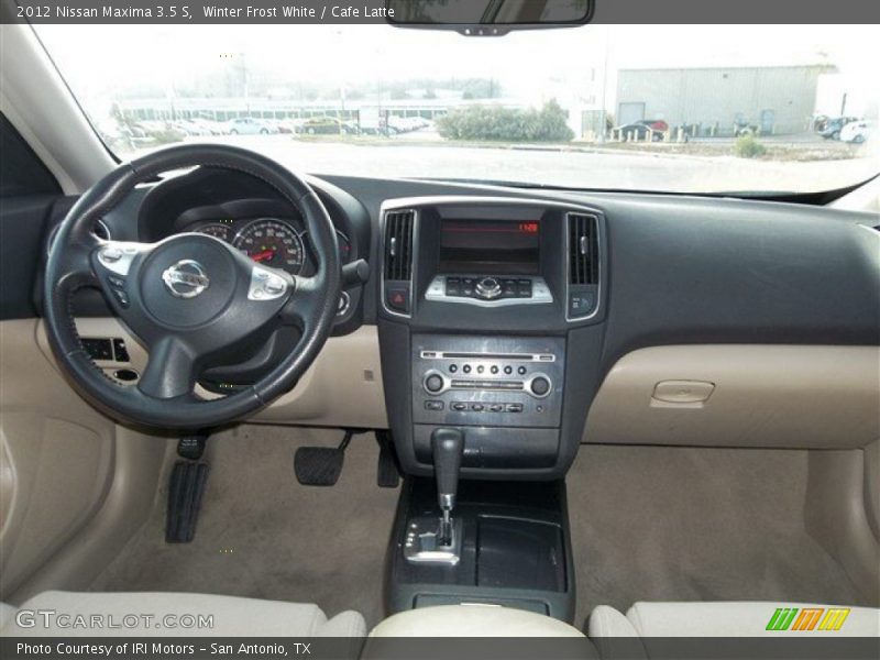 Winter Frost White / Cafe Latte 2012 Nissan Maxima 3.5 S