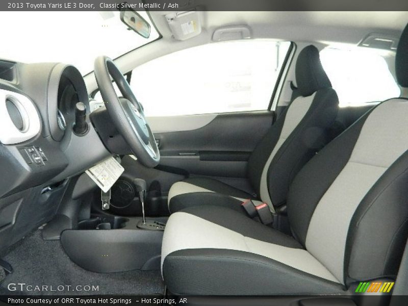  2013 Yaris LE 3 Door Ash Interior