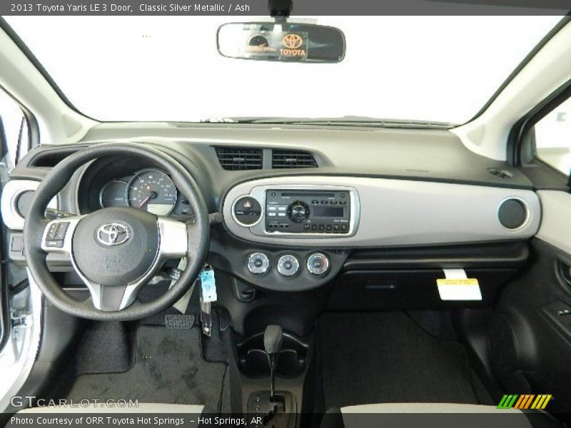 Dashboard of 2013 Yaris LE 3 Door