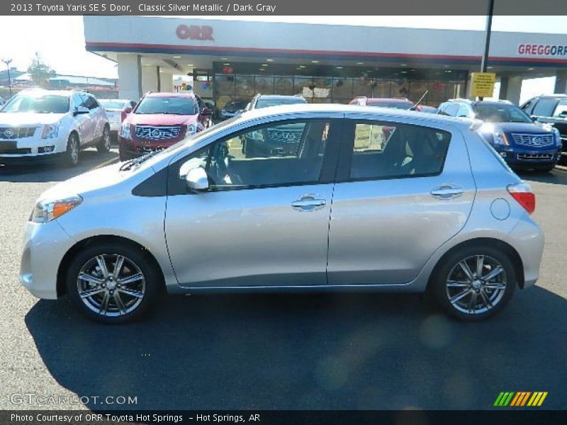 Classic Silver Metallic / Dark Gray 2013 Toyota Yaris SE 5 Door