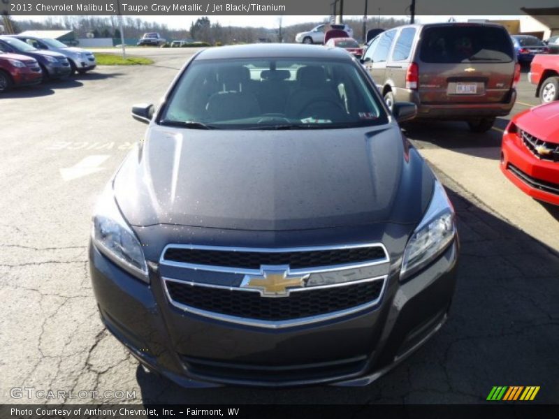 Taupe Gray Metallic / Jet Black/Titanium 2013 Chevrolet Malibu LS
