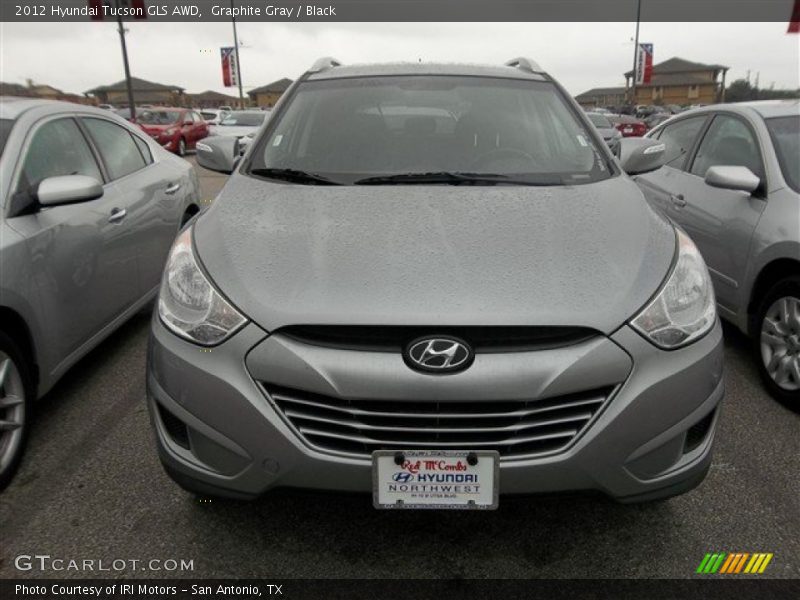 Graphite Gray / Black 2012 Hyundai Tucson GLS AWD