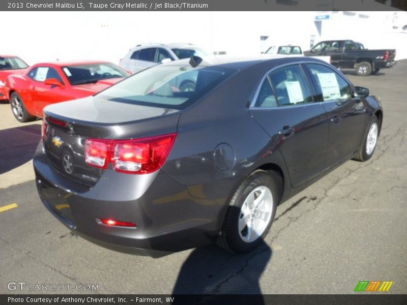 Taupe Gray Metallic / Jet Black/Titanium 2013 Chevrolet Malibu LS