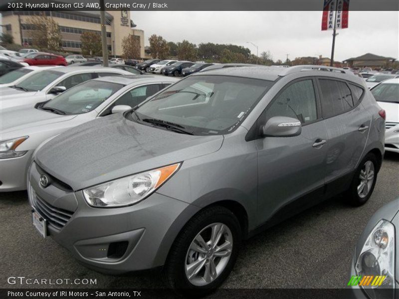 Graphite Gray / Black 2012 Hyundai Tucson GLS AWD