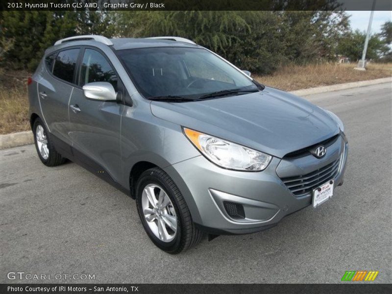 Graphite Gray / Black 2012 Hyundai Tucson GLS AWD