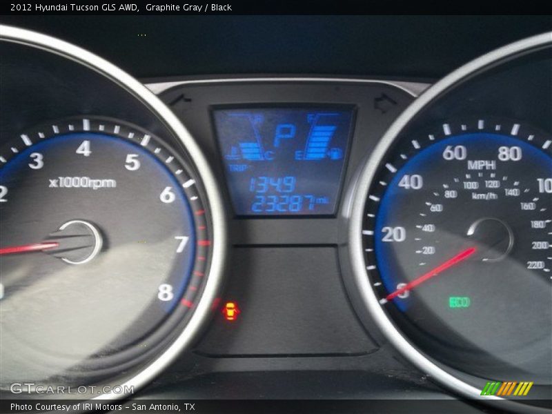 Graphite Gray / Black 2012 Hyundai Tucson GLS AWD