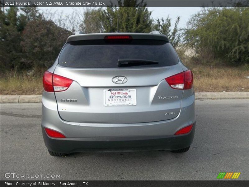 Graphite Gray / Black 2012 Hyundai Tucson GLS AWD