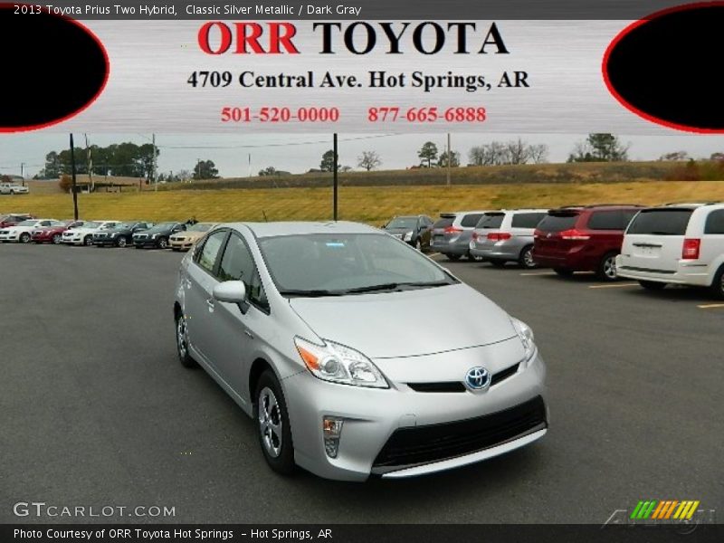 Classic Silver Metallic / Dark Gray 2013 Toyota Prius Two Hybrid
