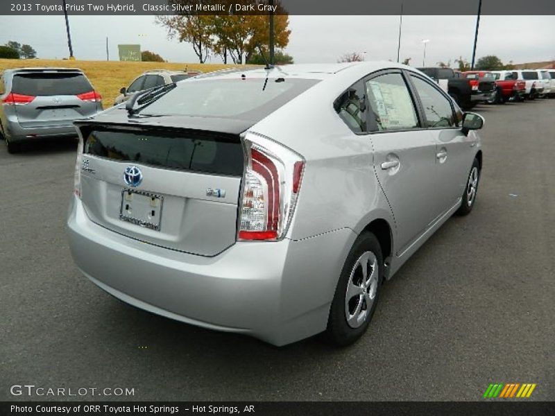 Classic Silver Metallic / Dark Gray 2013 Toyota Prius Two Hybrid