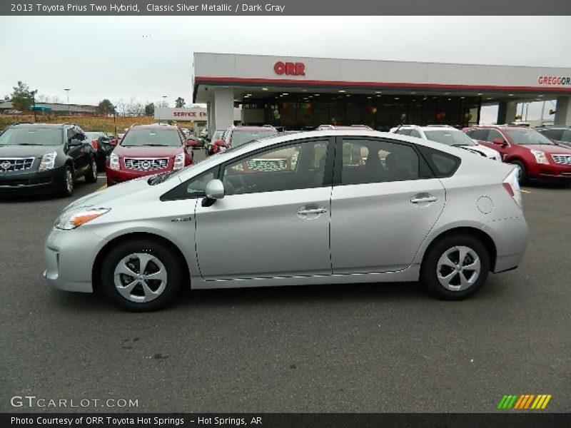 Classic Silver Metallic / Dark Gray 2013 Toyota Prius Two Hybrid