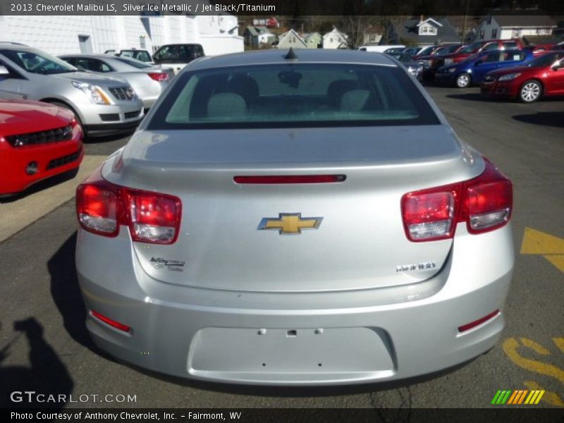 Silver Ice Metallic / Jet Black/Titanium 2013 Chevrolet Malibu LS