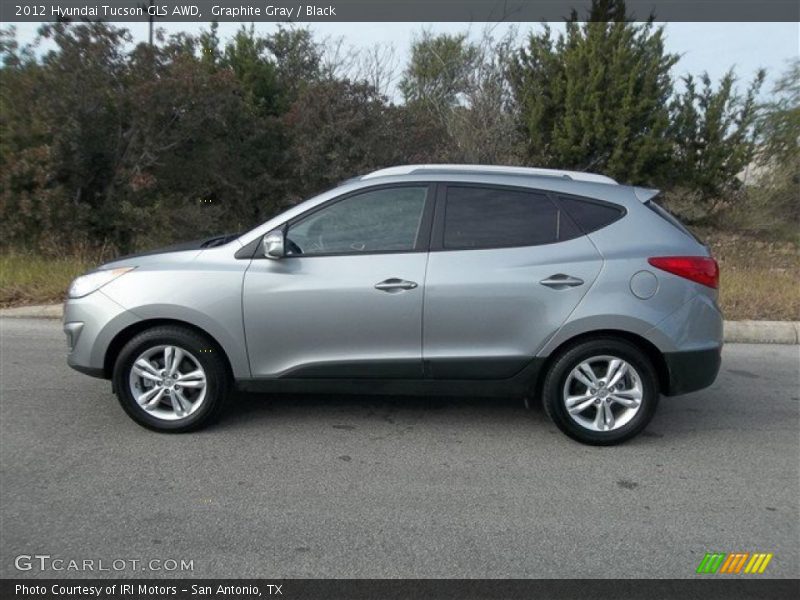 Graphite Gray / Black 2012 Hyundai Tucson GLS AWD