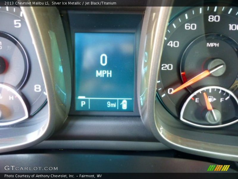 Silver Ice Metallic / Jet Black/Titanium 2013 Chevrolet Malibu LS