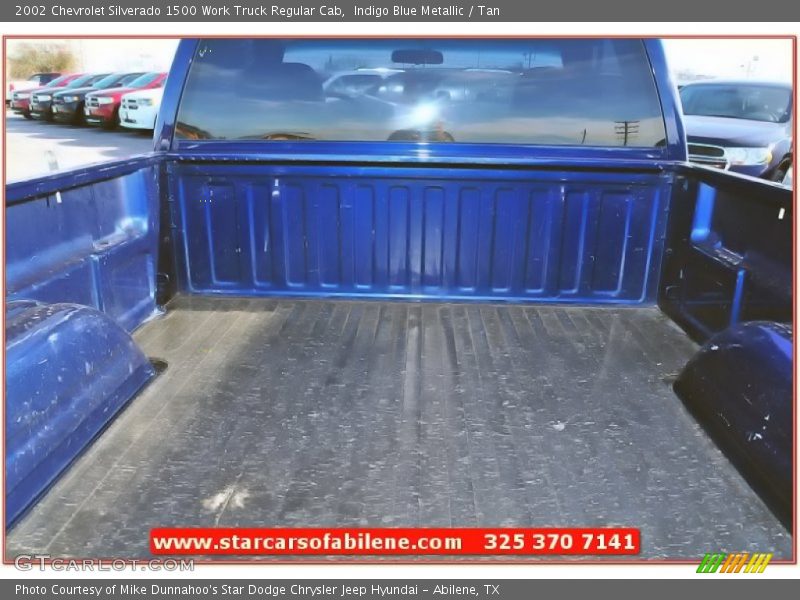 Indigo Blue Metallic / Tan 2002 Chevrolet Silverado 1500 Work Truck Regular Cab