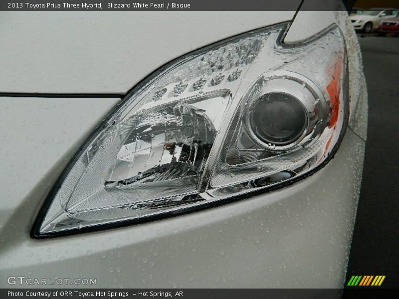 Blizzard White Pearl / Bisque 2013 Toyota Prius Three Hybrid