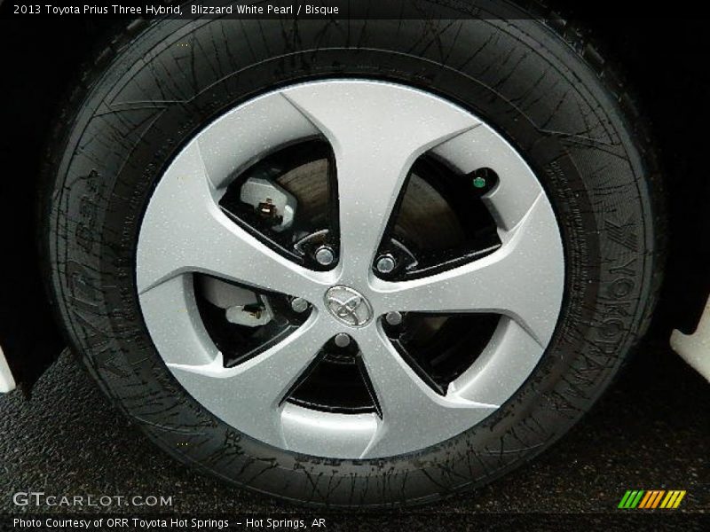 Blizzard White Pearl / Bisque 2013 Toyota Prius Three Hybrid