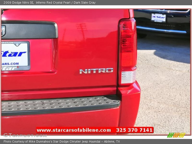 Inferno Red Crystal Pearl / Dark Slate Gray 2009 Dodge Nitro SE