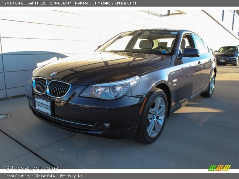 Monaco Blue Metallic / Cream Beige 2010 BMW 5 Series 528i xDrive Sedan