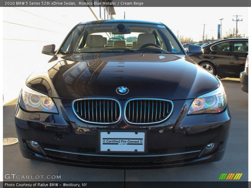 Monaco Blue Metallic / Cream Beige 2010 BMW 5 Series 528i xDrive Sedan