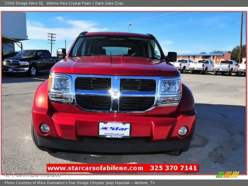 Inferno Red Crystal Pearl / Dark Slate Gray 2009 Dodge Nitro SE