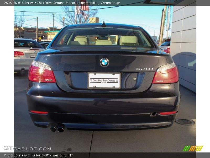 Monaco Blue Metallic / Cream Beige 2010 BMW 5 Series 528i xDrive Sedan